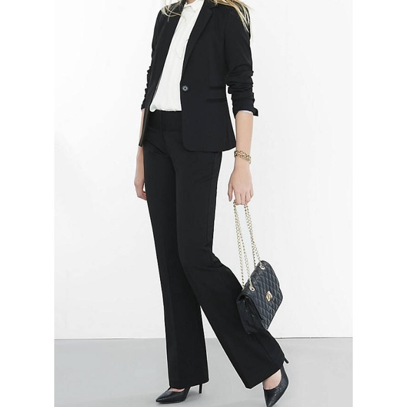 Low Rise Flare Wide Waistband Editor Pant - Picture 1 of 2